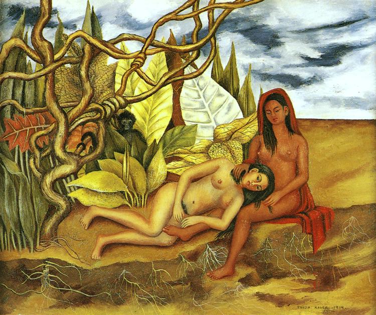 Two Nudes In The Forest