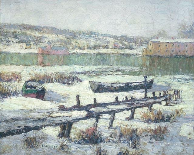 Snowbound Boats