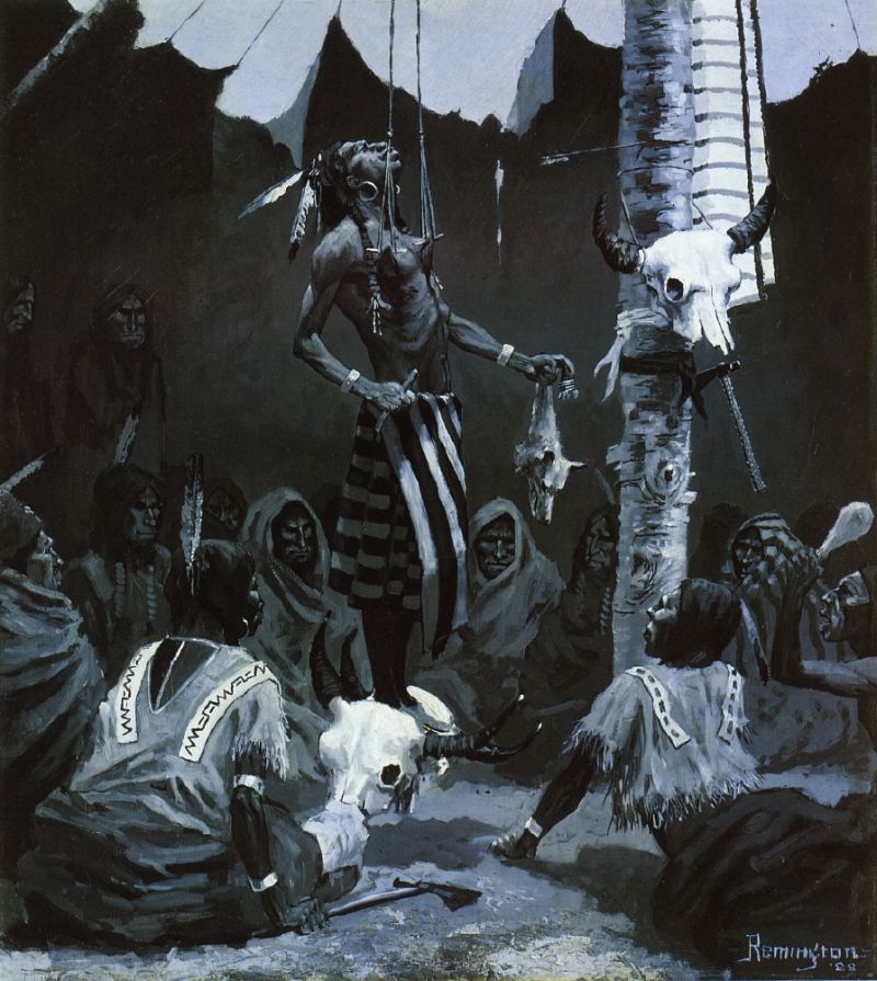 Mandan Initiation Ceremony (The Sundance)