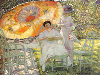 Frederick Carl Frieseke The Garden Parasol 1910