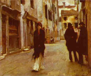 John Singer Sargent Street in Venice 1882