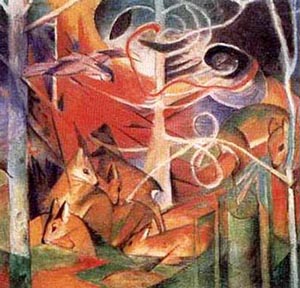 Franz Marc Deer in the Forest I