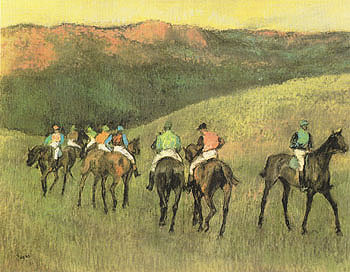 Edgar Degas Race Horses in a Landscape 1894