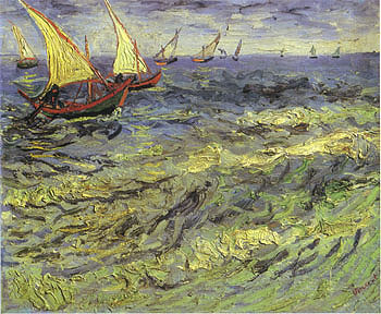 Vincent van Gogh Seascape at Saintes-Marie