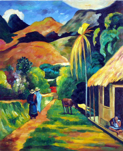 Street on Tahiti