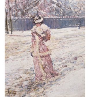 Childe Hassam Lady in Pink