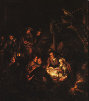 Rembrandt Adoration of the Shepherds oil painting