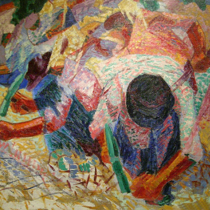 Umberto Boccioni The Street Pavers