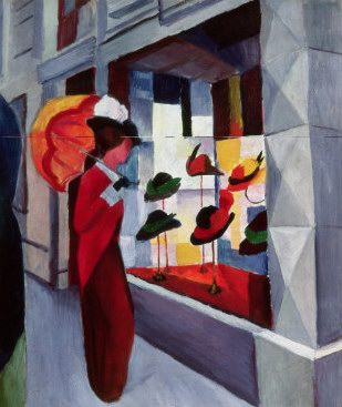 Auguste Macke The Hat Shop oil painting reproduction