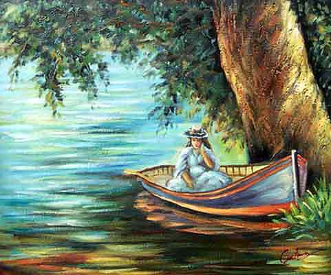 Woman in a Boat