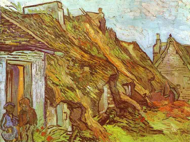 Cottages at Chaponoval. Auvers sur Oise