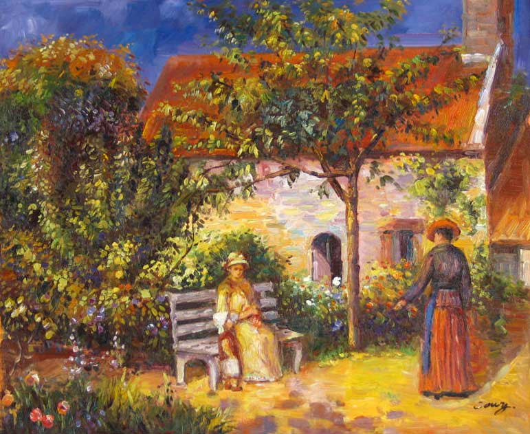 Garden Scene in Britanny