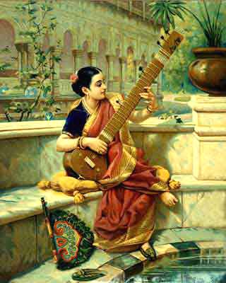 Lady with Sitar