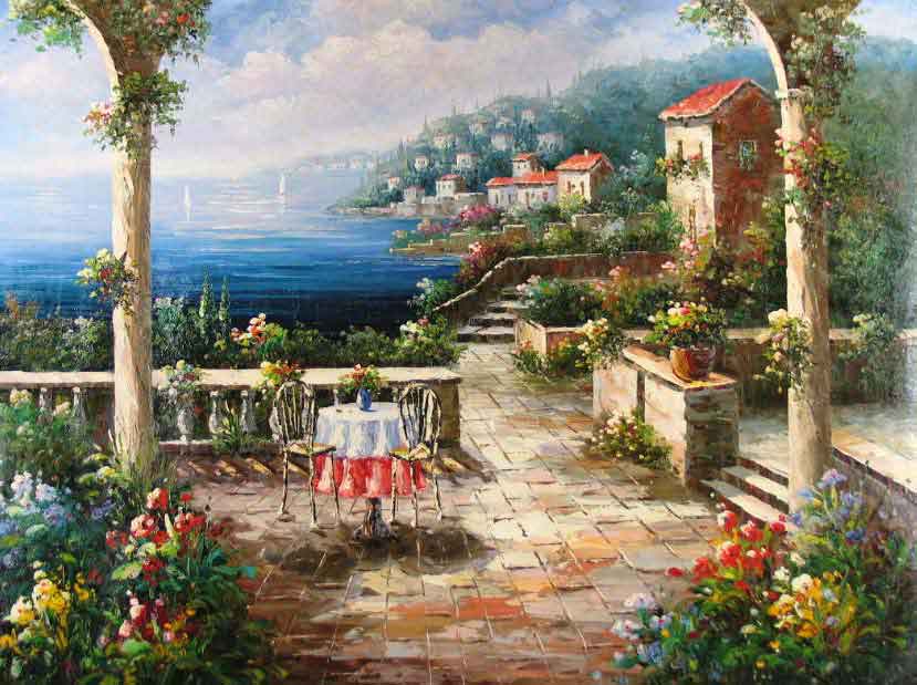 Terrace on the Mediterranean