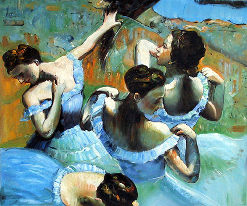 Dancers in Blue