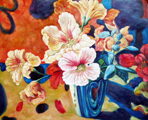 Flowers in Leather