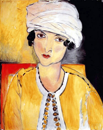 Lorette with Turban, Yellow Jacket