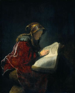 The Prophetess Anna (known as Rembrandts Mother)