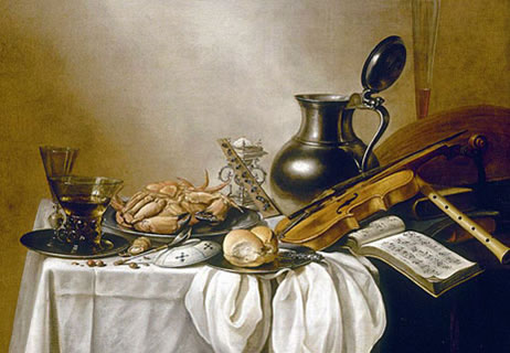 Still Life with a Roemer, Facon-de-Venise Wine Glass