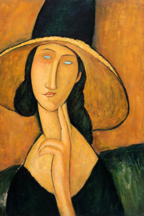 Jeanne H?buterne in Large Hat