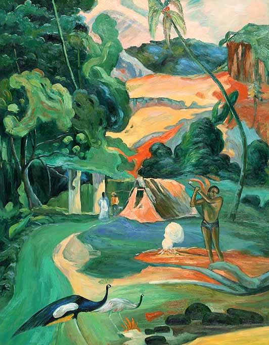 Matamoe (Landscape with Peacocks)