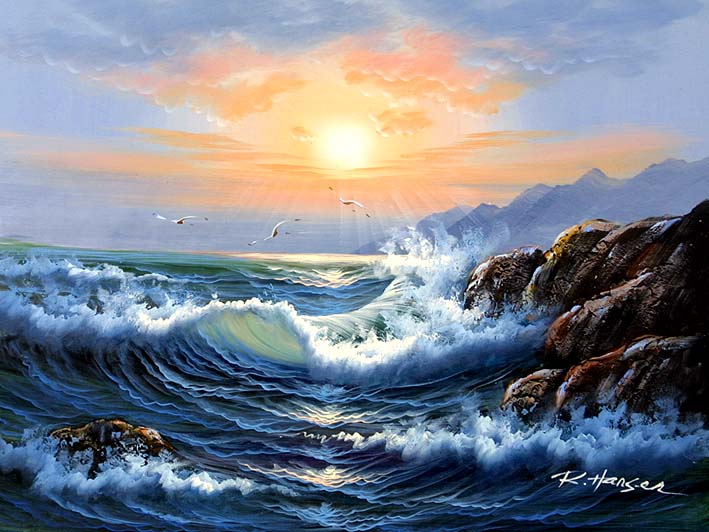 Sunrise over the Sea