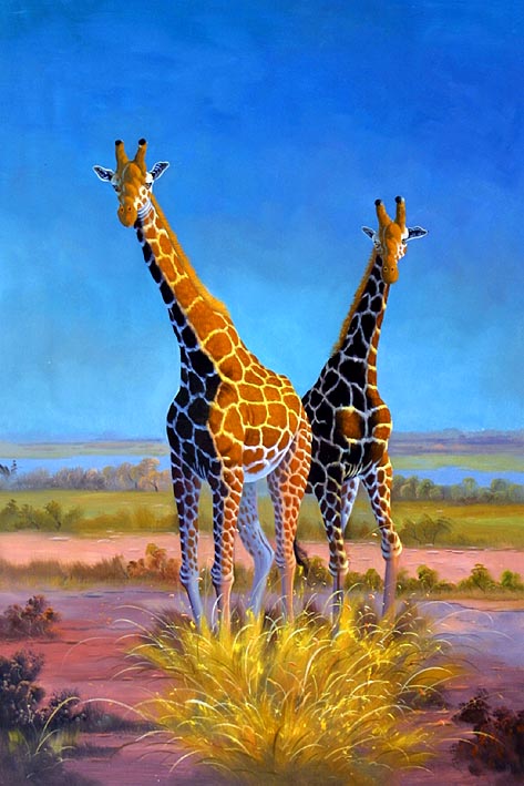 Giraffe Siblings