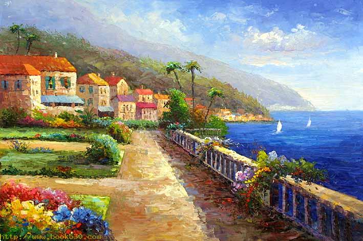 Mediterranean Sea oil paintings