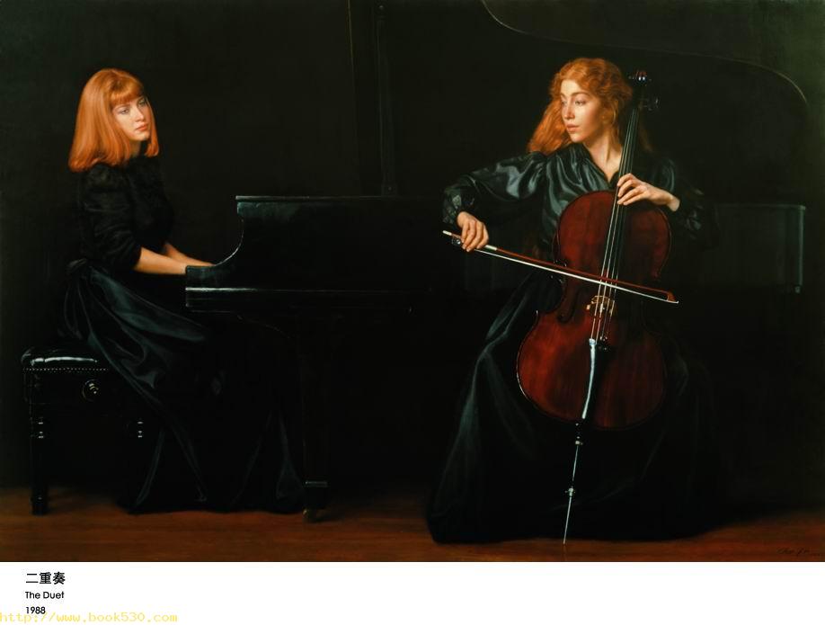 the duet oil painting