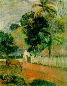Tahitian Landscape - Paul Gauguin