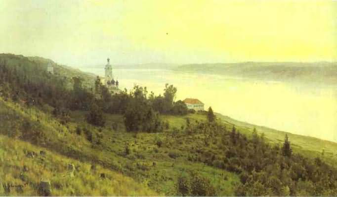 Isaac Levitan Evening The Golden Pool