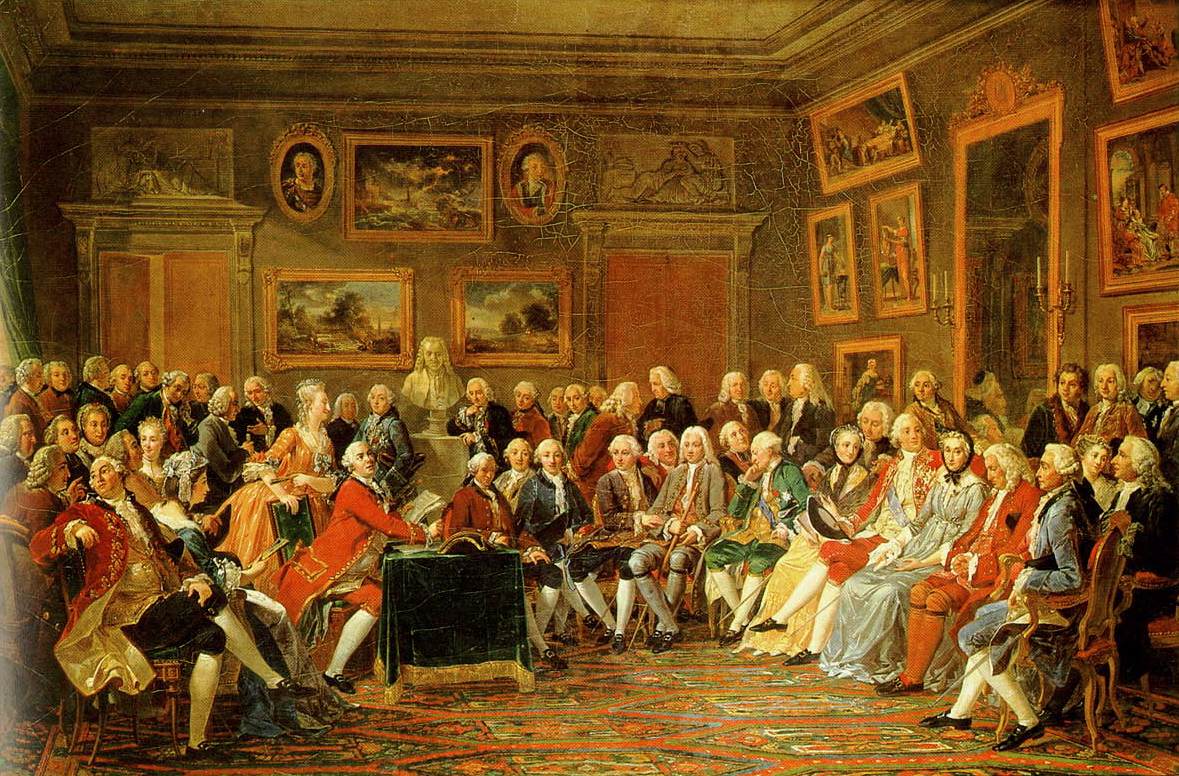 LEMONNIER Anicet Charles Gabriel In the Salon of Madame Geoffrin in 1755