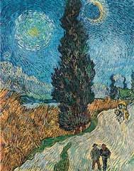 La Route Aux Cypres - Vincent Van Gogh