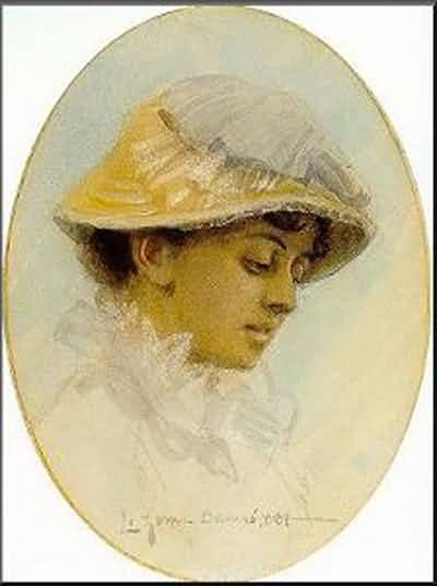 Anders Zorn Emma Lamm i halmhatt