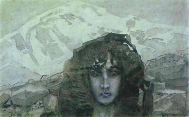 Mikhail Vrubel Head of Demon