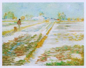 Paysage Enneige - Vincent Van Gogh