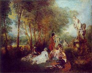 Jean Antoine Watteau The Pleasures of Love