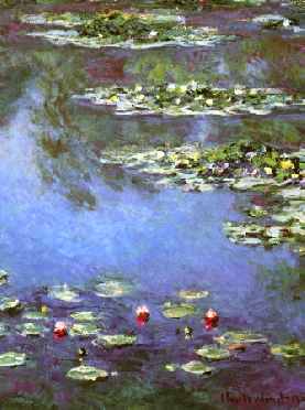 Water Lilies 1906 (portrait detail)