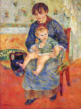 Mother and Child in a Chair