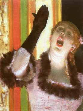 Singer with a Glove