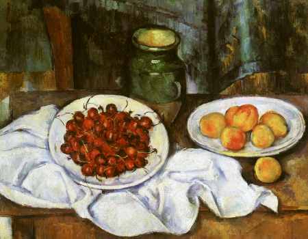 Still Life with Cherries and Peaches