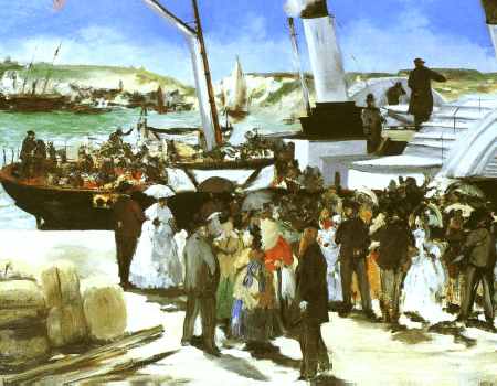 The Departure of the Folkestone Boat