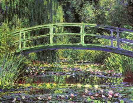 Water Lilies and Japanese Bridge