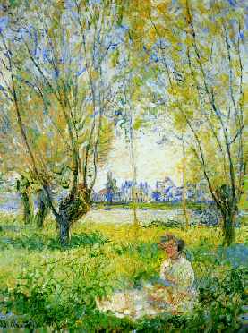 Woman Sitting Under the Willows