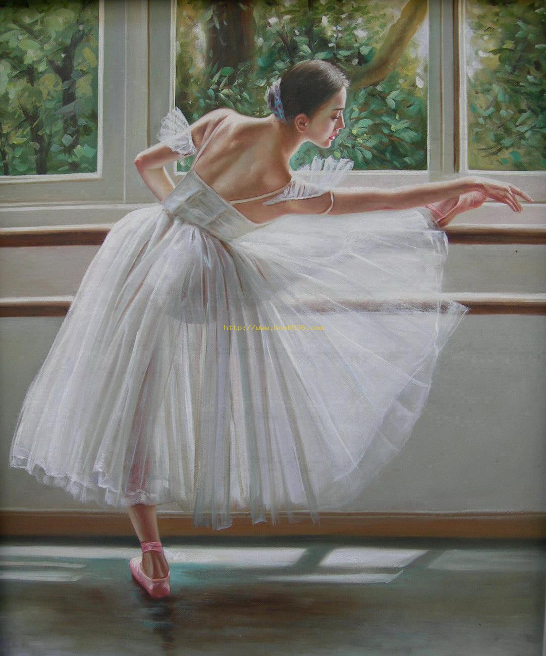 Ballet beautiful girls oil painting