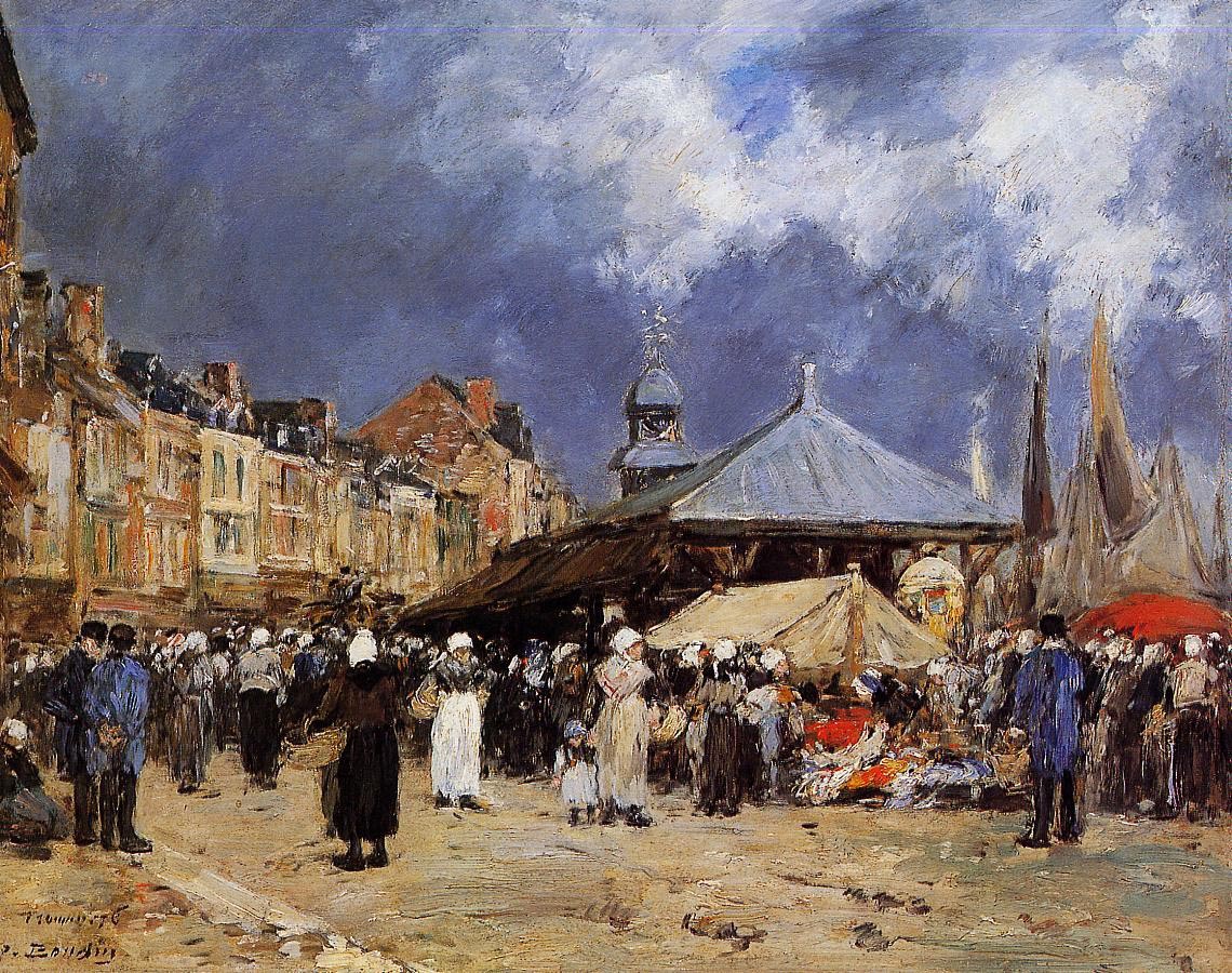 Market at Trouville 1