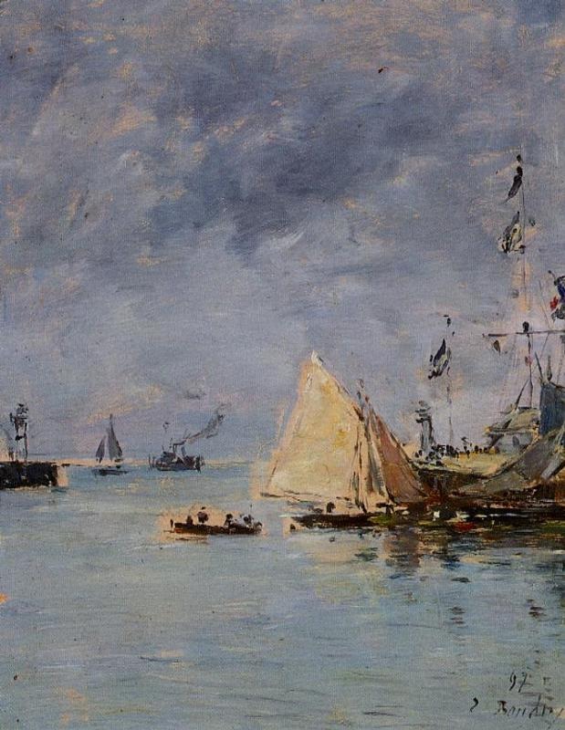Trouville, the Jettys, High Tide 1