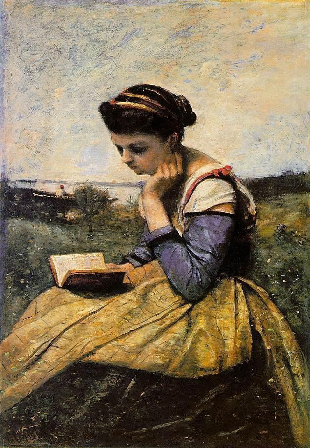 Woman Reading in a Landscape