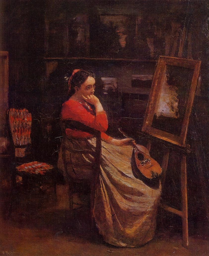 Young Woman with a Mandolin