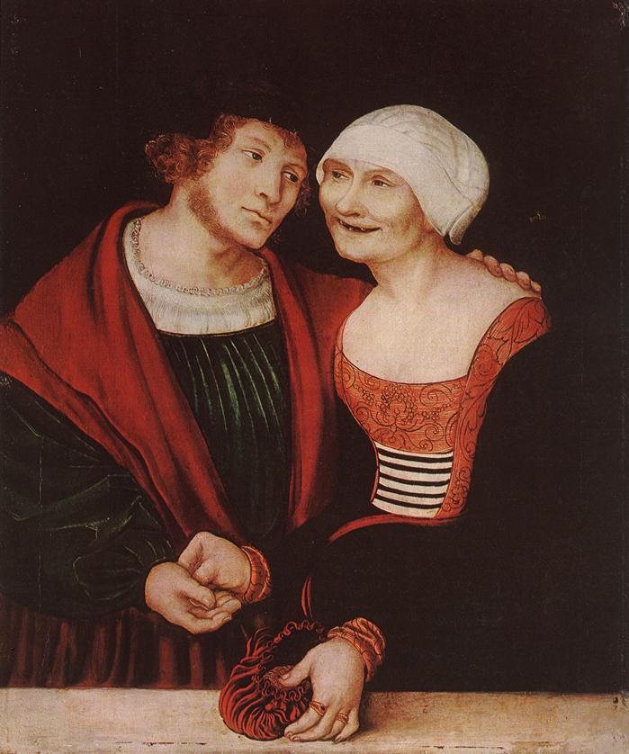 Old Woman and Young Man